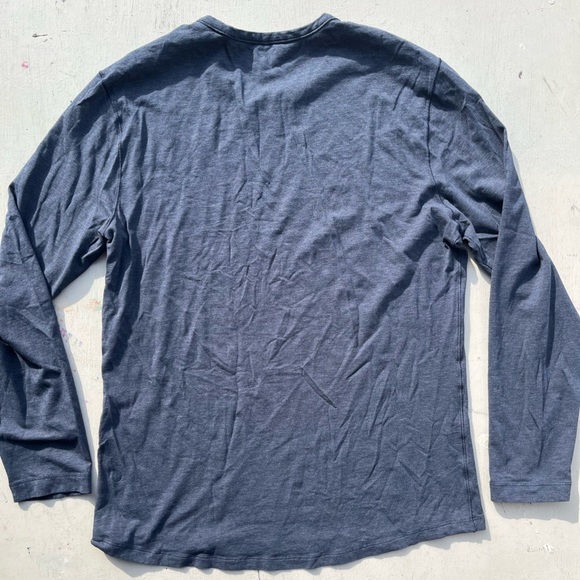 Men's Lululemon T-Shirt Gray Blue Solid NO TAGS Long Sleeve Gym Run Gorpcore - Picture 7 of 13
